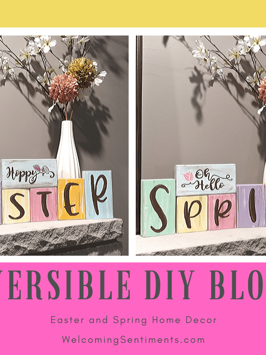 Reversible Spring and Easter Home&nbsp;Decor