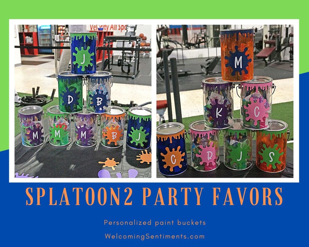 Splatoon2 birthday party favor