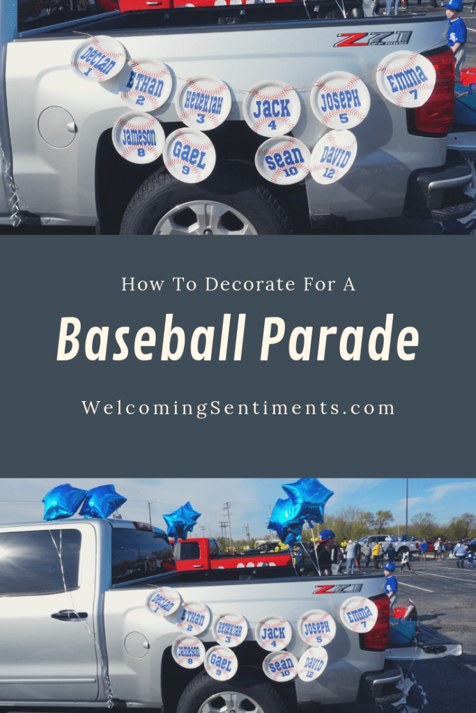 baseball parade decorations