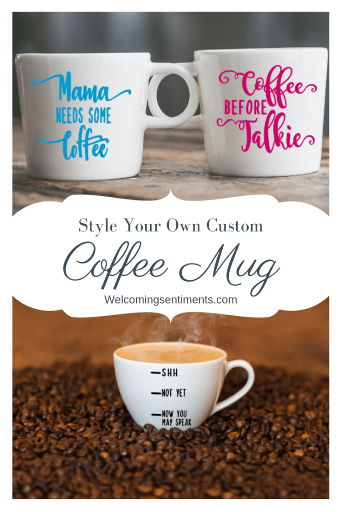 Personalized coffee mug for moms.  mama needs some coffee, coffee before talkie, shh, not yet, now you may speak