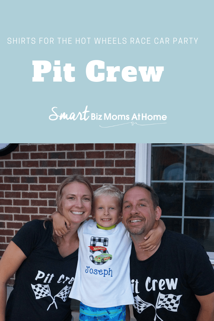 Pit Crew shirts for hot wheels race car party