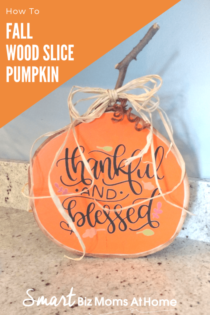 Fall Wood Slice pumpkin