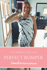 blue tie die romper