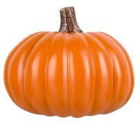 9 inch flat orange craft pumpkin